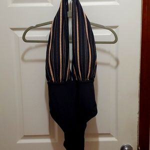 NWOT Anthropologie Zinnia Plunge One-Piece Swimsuit by Allihop, Size XL